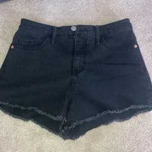 High Waisted Black Shorts